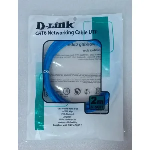 کابل شبکه CAT6 دی لینک مدل NCB-C6UBLUR1-2  طول 2 متر