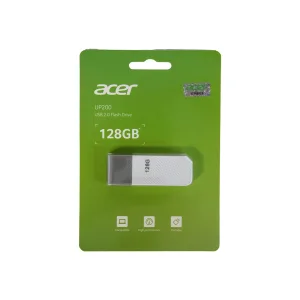 فلش مموری ایسر مدل UP200 ظرفیت 128 گیگابایت با رابط USB 2.0 Type-A و بدنه پلاستیکی مقاوم