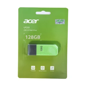 فلش مموری ایسر مدل UP200 ظرفیت 128 گیگابایت با رابط USB 2.0 Type-A و بدنه پلاستیکی مقاوم