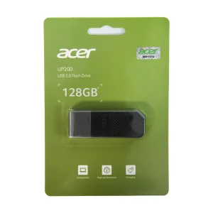 فلش مموری ایسر مدل UP200 ظرفیت 128 گیگابایت با رابط USB 2.0 Type-A و بدنه پلاستیکی مقاوم