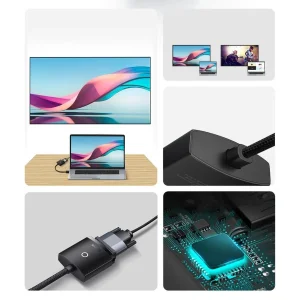 مبدل HDMI به VGA باسئوس مدل BS-OH010