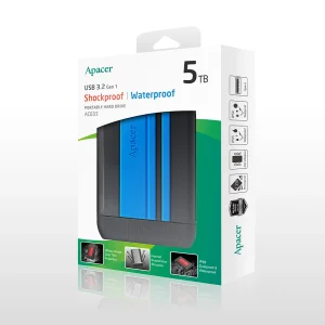 هارد اکسترنال 5 ترابایت اپیسر مدل AC633 با استاندارد USB 3.2 Gen1