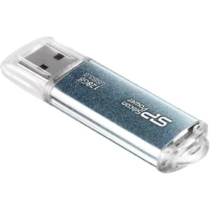فلش مموری 128 گیگابایت سیلیکون پاور مدل Marvel M01 با رابط USB3.0، بدنه آلومینیومی، درپوش محافظ و نشانگر LED