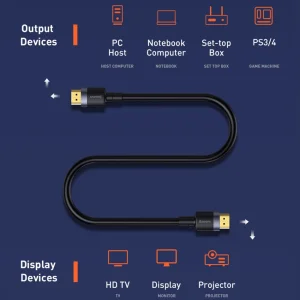 کابل HDMI باسئوس مدل CADKLF-H01 طول 5 متر