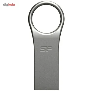 فلش مموری 32 گیگابایت سیلیکون پاور مدل Firma F80 با رابط USB 2.0، بدنه آلیاژ روی بدون درب و مقاوم در برابر شوک و لرزش
