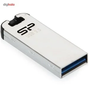 فلش مموری 64 گیگابایت سیلیکون پاور مدل Jewel J10 با رابط USB نسخه 3.0، بدنه استیل ضدزنگ با روکش ضداثر انگشت و مقاوم در برابر آب، لرزش و گردوغبار