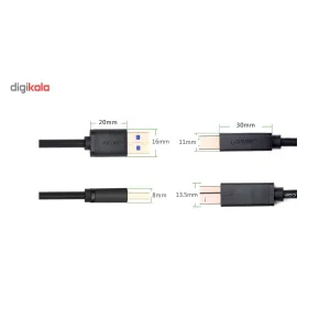 کابل 3.0 USB پرینتر یوگرین مدل US210-10372 طول 2 متر