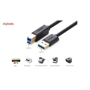 کابل 3.0 USB پرینتر یوگرین مدل US210-10372 طول 2 متر