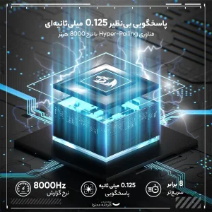 کیبورد مخصوص بازی ردراگون مدل Fizz K617 RGB