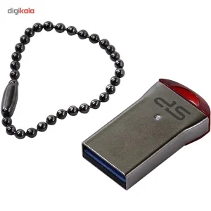 فلش مموری 64 گیگابایت سیلیکون پاور مدل Jewel J01 با رابط USB سه، بدنه استیل ضدزنگ و مقاوم در برابر آب، لرزش، گردوغبار و اثرانگشت