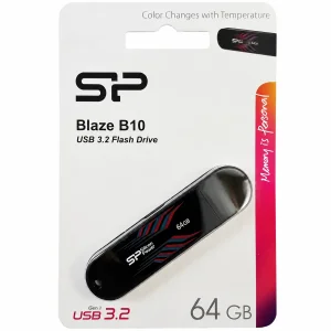فلش مموری سیلیکون پاور مدل Blaze B10 ظرفیت 64 گیکابایت با رابط USB3.2