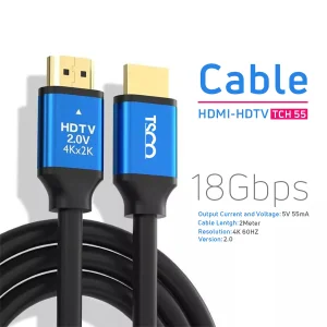 کابل HDMI تسکو مدل TCH 55 طول 2 متر