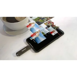 فلش مموری لایتنینگ و USB3.1 سن دیسک مدل IXPAND LUXE ظرفیت 128 گیگابایت