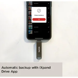 فلش مموری لایتنینگ و USB3.1 سن دیسک مدل IXPAND LUXE ظرفیت 128 گیگابایت