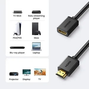 کابل افزایش طول HDMI یوگرین مدل HD107 10141 طول 1 متر