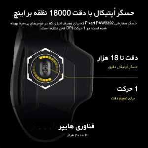 ماوس مخصوص بازی کورسیر مدل DARKCORE RGB PRO SE