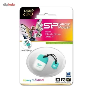 فلش مموری USB 3.0 سیلیکون پاور مدل Jewel J07 ظرفیت 64 گیگابایت، سازگار با ویندوز، مک و لینوکس