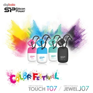 فلش مموری USB 3.0 سیلیکون پاور مدل Jewel J07 ظرفیت 64 گیگابایت، سازگار با ویندوز، مک و لینوکس