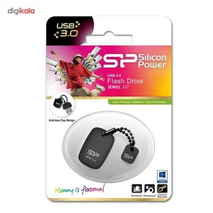 فلش مموری USB 3.0 سیلیکون پاور مدل Jewel J07 ظرفیت 64 گیگابایت، سازگار با ویندوز، مک و لینوکس