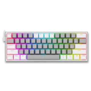 کیبورد گیمینگ ردراگون مدل K617 FIZZ، سوییچ مکانیکال قرمز، Tenkeyless، نورپردازی RGB