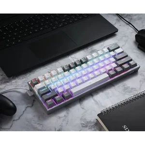 کیبورد گیمینگ ردراگون مدل K617 FIZZ، سوییچ مکانیکال قرمز، Tenkeyless، نورپردازی RGB