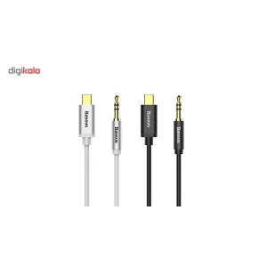 کابل انتقال صدا USB-C به جک 3.5 میلی متری باسئوس مدل M01 به طول 1.2 متر
