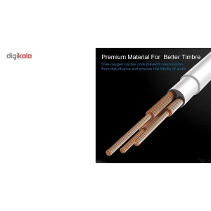 کابل انتقال صدا USB-C به جک 3.5 میلی متری باسئوس مدل M01 به طول 1.2 متر