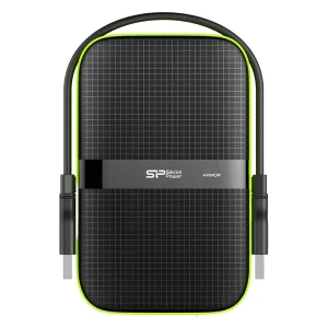 هارد اکسترنال سیلیکون پاور مدل Armor A60 ظرفیت یک ترابایت دارای رابط USB Type-A 3.2
