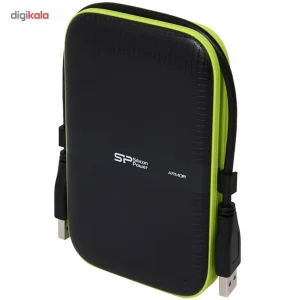 هارد اکسترنال سیلیکون پاور مدل Armor A60 ظرفیت یک ترابایت دارای رابط USB Type-A 3.2