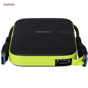 هارد اکسترنال سیلیکون پاور مدل Armor A60 ظرفیت یک ترابایت دارای رابط USB Type-A 3.2