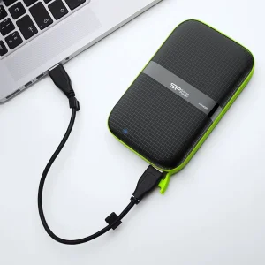 هارد اکسترنال سیلیکون پاور مدل Armor A60 ظرفیت یک ترابایت دارای رابط USB Type-A 3.2