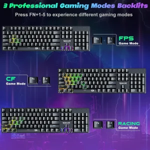 کیبورد گیمینگ ردراگون مدل Sindri K671 RGB