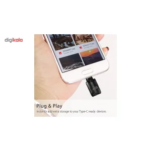 فلش مموری OTG سیلیکون پاور مدل Mobile C31 ظرفیت 128 گیگابایت