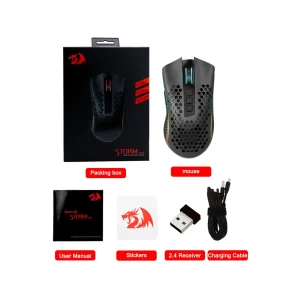 ماوس بی سیم گیمینگ ردراگون مدل Storm Pro M808-KS