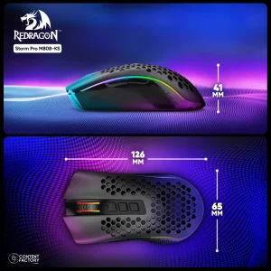 ماوس بی سیم گیمینگ ردراگون مدل Storm Pro M808-KS