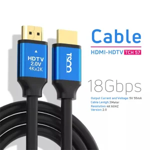 کابل HDMI تسکو مدل TCH 57 طول 3 متر