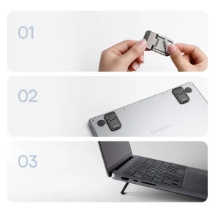 پایه نگهدارنده لپ تاپ بیسوس مدل BS-HN001 بسته 2 عددی