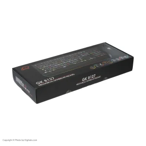 کیبورد مخصوص بازی تسکو مدل GK 8127، سوییچ مکانیکال قهوه ای، Full-Size، نورپردازی RGB