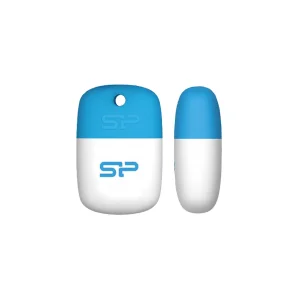 فلش مموری 64 گیگابایت سیلیکون پاور مدل Touch T07 با رابط USB 2.0 Type-A، طراحی درپوش‌دار و بدنه سیلیکونی