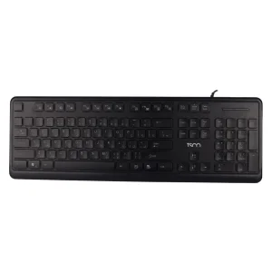 کیبورد تسکو مدل TK 8046،سوییچ ممبران، Full-size، نورپردازی RGB