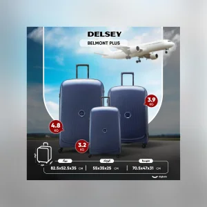 ست سه عددی چمدان دلسی مدل BELMONT PLUS کد 3861985
