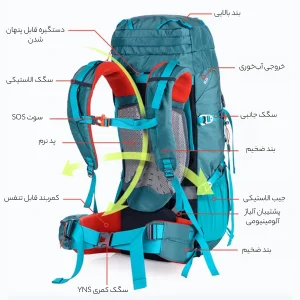 کوله پشتی کوهنوردی 55 لیتری نیچرهایک مدل NH16Y020-Q