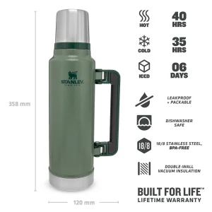 فلاسک استنلی مدل The Legendary Classic Bottle کد F 2021 گنجایش 1.4 لیتر
