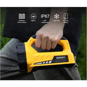 چراغ قوه دستی سانری مدل TZ1200 با نور مهتابی