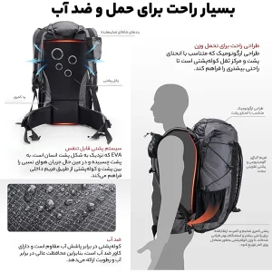 کوله پشتی کوهنوردی 40 لیتری نیچرهایک مدل NH20BB113