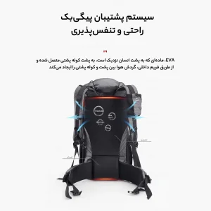 کوله پشتی کوهنوردی 60 لیتری نیچرهایک مدل NH19BP095