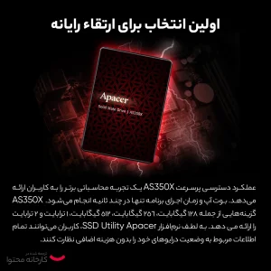 اس اس دی اینترنال SATA III اپیسر مدل AS350X ظرفیت 512 گیگابایت