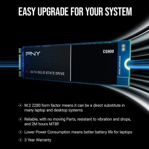 اس اس دی اینترنال پی ان وای مدل PNY CS900 ظرفیت 250 گیگابایت