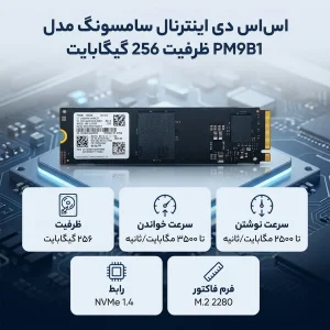 اس اس دی اینترنال سامسونگ مدل PM9B1 ظرفیت 256 گیگابایت