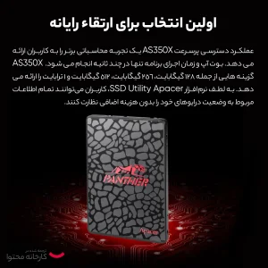 اس اس دی اینترنال اپیسر مدل AS350 PANTHER ظرفیت 128گیگابایت